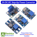MT3608 & SX1308 2A Adjustable Step-Up Voltage Converter Module mt3608 DC-DC Boost Converter By Electrica. 