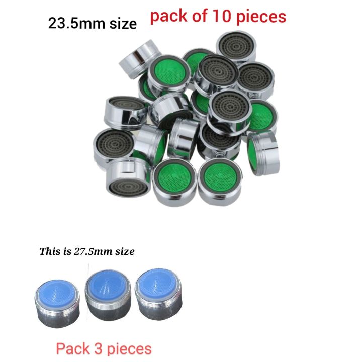 10 or 3 pcs Water Saving Aerator Bathroom Faucet Bubbler Spout Net-23.5mm,27.5mm prevents Splash"
