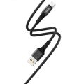 Denmen Type-C Data Cable D02T. 2.4A Cable Support Fast Charging. 1m Type C Data Transfer Cable. 