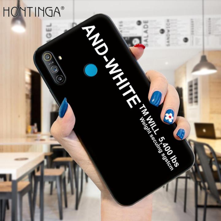 Hontinga for Realme C3 Case Simple Generous Clean Color Girls Boys Casing Shockproof Soft Silicone TPU Phone Cover