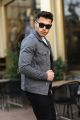 Mens Grey Denim Jacket. 