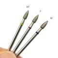 HYTOOS Cone Diamond Burr Nail Drill Bits Rotary Russian Cuticle Bit Electric Manicure Drill Tool Nails Accessories. 