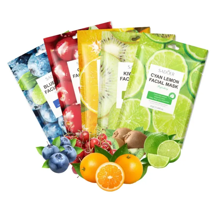 Pack%20of%206%20Fruit%20Brightening%20Face%20Sheet%20Mask%20-%20Image%202