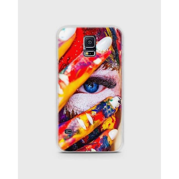 S5 Case Cover Hybrid Soft- Samsung  Painted Face - 1cover2518