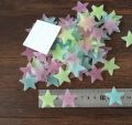 Pack of 100 - Fluorescent Night Glowing Stars Wall Sticker. 