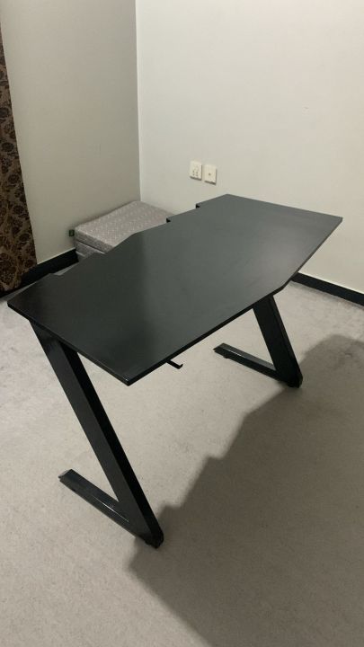 High Quality DX DAGGER Gaming Table 60 inches ( 5ft Length) - Computer Laptop Table - PC Table- RGB Lights Installed - Headphones Holder and Wire Management System - Gaming Design