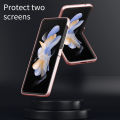 For Samsung Galaxy Z Flip 5 Case Shockproof Scrub Matte Suction Ring Soft Edge Silicone Frame Hard Clear Back Cover for Samsung Galaxy Z Flip5 Phone Cases. 