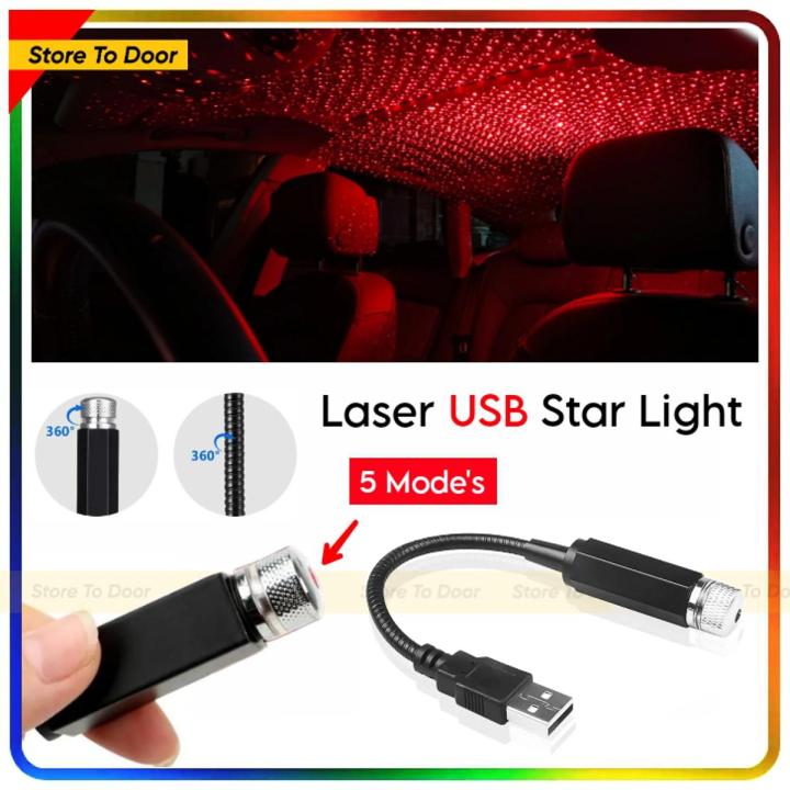 USB Star Light For Car / Rooms Decoration Laser Atmosphere Light (1 Piece)
