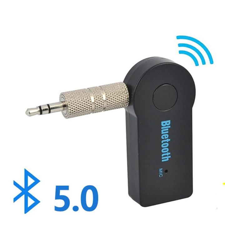 Wireless Bluetooth Receiver 3.5mm AUX – Hands-Free Car Adapter & Music Streaming (Black)