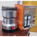 Mini Electric Grinder Machine AL-662 for Kitchen 4 Blades Stainless Steel Bowl | Small Electrical Blender Mixer Chopper Set tool for Spice / Spices / Masala / cardamom | Box Bottle Mini mixer for Coffee beans, Masala, Nuts | Multi-Functional. 