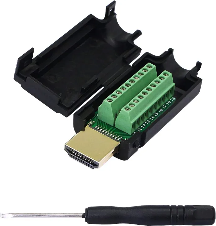 2%20Pack%20HDMI%20Solderless%20Adapter%20Gold%20Plated%20HDMI%20Extension%20Cable%20Connector%20Signals%20Terminal%20Breakout%20Bard%20Free%20Welding%20Connector%20with%20Plastic%20Cover%20Screwdriver%20-%20Image%208