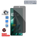 infinix Note 50 Privacy Matte Screen Protector Full Coverage Film 9H Hardness Ceramic PUBG Anti spy Upgrade Edge Protection For infinix Note 50 - Black. 