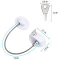 2 Pcs Fridge Lock, Refrigerator Lock for Children, Mini Fridge Locks for Kids, Freezer Lock, Used in Refrigerator Door. 