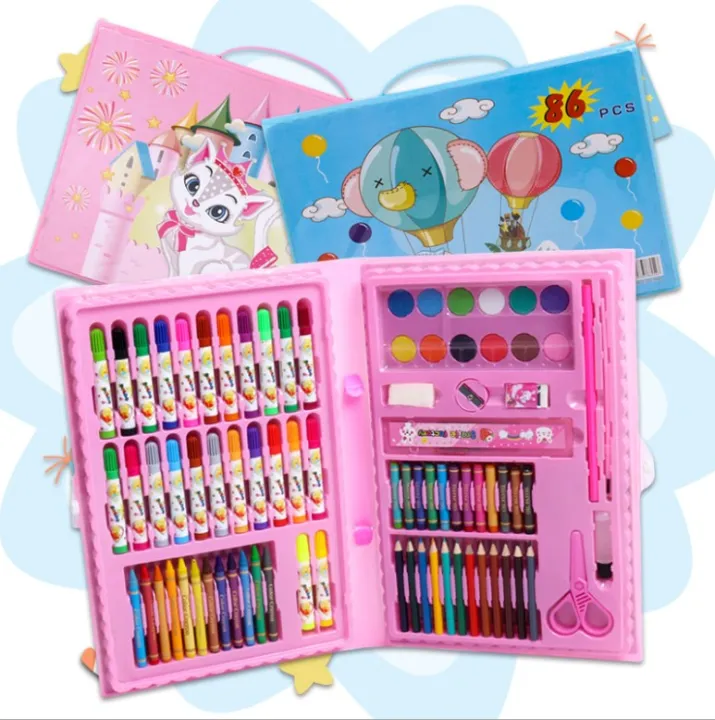 86%20Pcs%20Multi%20Coloring%20set%2086%20PCS%20Color%20Kit%20/%20Set%20With%20Button%20Box%20Best%20Quality%20for%20kids%20-%20Image%206