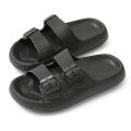 M&W High Quality Slippers For Men And Women Two Strap Slides Unisex Beach Sandals | Men black comfy slippers flip flop soft slides for men home floor thick sole classic slippers for men adjustable plastic buckle. 