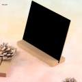 Mini Tabletop Chalkboard Sign with Wooden Base Stand, Food Signs Display Table Party Decor. 