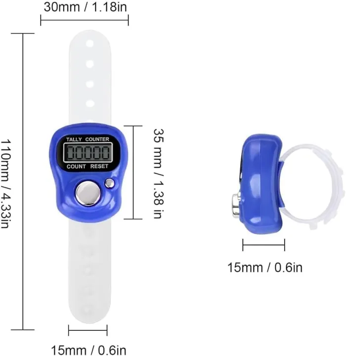Digital Finger Tasbeeh Counter – LCD Zikr & Namaz Tally Clicker Ring ...