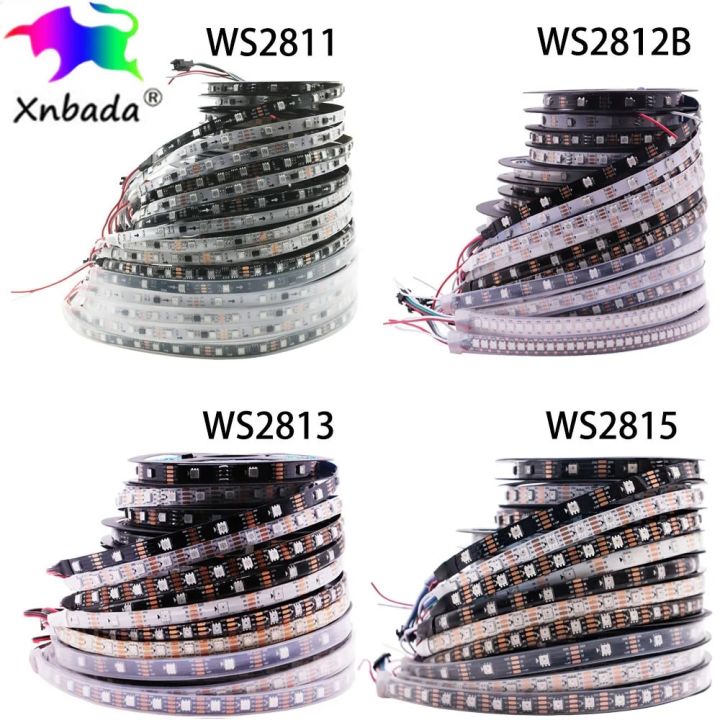 WS2811 WS2812B WS2813 WS2815 Smart RGB Pixels LED Strip WS2812 Individually Addressable IC 30/60/144pixels/Leds/M Tape Light