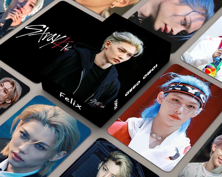 55Pcs Kpop Idol Stray Kids New Album Felix Lomo Cards Photocard Poster HD Card Collection Felix Fans Gift