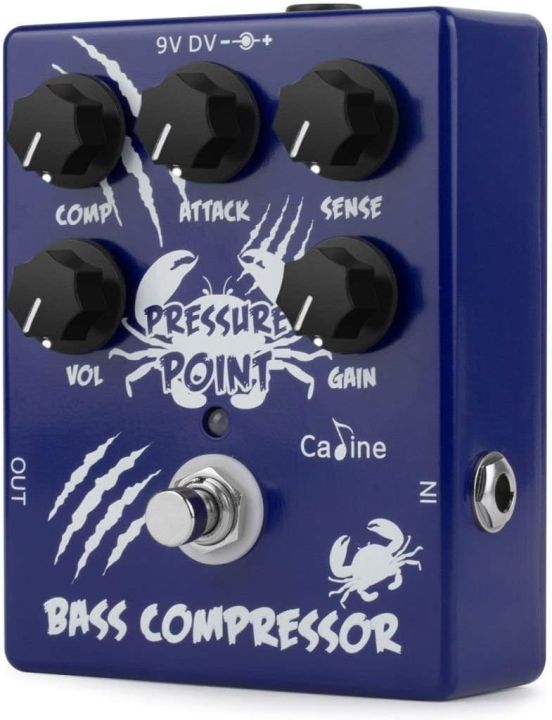 Effect Pedal Caline CP-45 Pressure Point Bass Compressor Pedal True Bypass with Aluminum Alloy Housing
