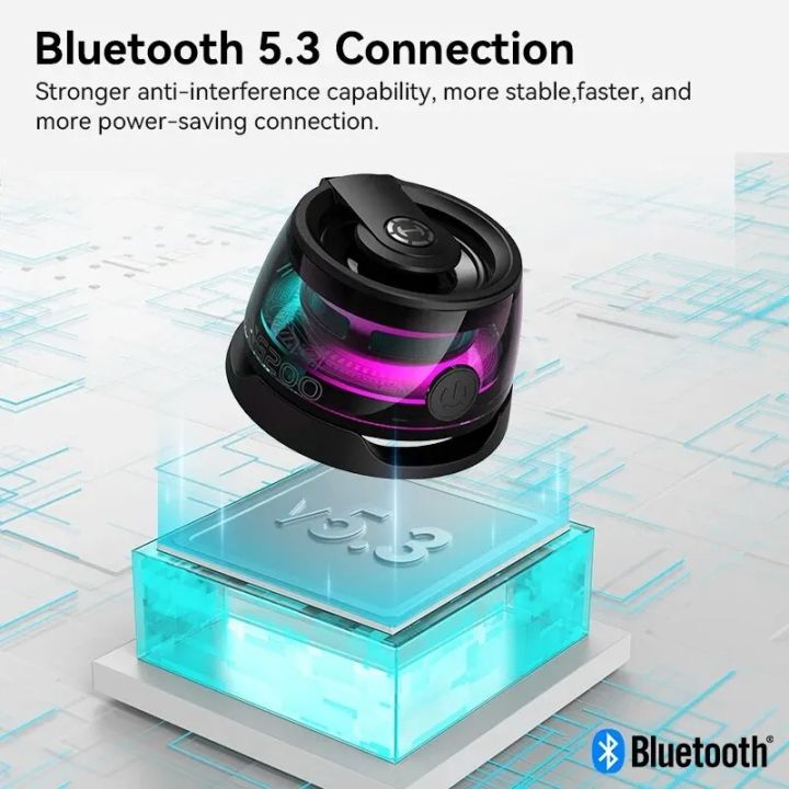 100%new celebrity trend+In stock+COD G200 Portable Bluetooth Speaker HECATE G200 RGB Lighting Magnetic Speaker BT5.3 Mini Sound Box 7 Hours Playback Phone Holder