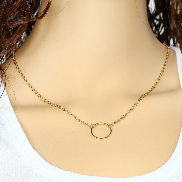 Empty%20Circle%20Round%20Pendant%20with%20Adjustable%20Chain%20for%20Women%20-%20Gold%20Tone%20Choker%20Girl's%20Necklace%20-%20Image%202