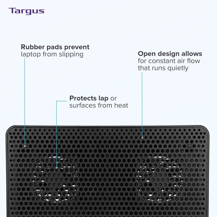 Targus%2016%20inch%20Dual%20Fan%20Lap%20Chill%20Mat%20-%20Soft%20Neoprene%20Laptop%20Cooling%20Pad,%20Heat%20Protection%20Laptop%20Cooler,%20Dual-fan%20Heat%20Dispersion,%20USB-A%20Connection%20Laptop%20Fan,%20(AWE61US)%20-%20Image%204