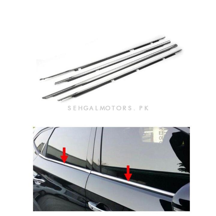 Suzuki Alto Window Weather Strips Chrome 4 Pcs - Model 2018-2021