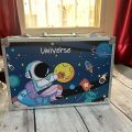 Space Colouring Kit - 145pcs Astronaut  Art Set with Aluminum Case for Kids. 