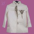 Fancy Shahbala (Sarbala) Cream Colour Sherwani Suit. 