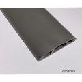 CableR 20x90mm Wide Grey Floor Cable Duct with Guard Self-Adhesive Cable raceway 2 ft gray. 