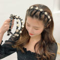 Pearl Braided Hair Clip, Summer Headband, Decorative Hairpin for Women. 