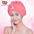 Hair Dryer Cap Towel - 100% Cotton Hair Cap Shower Cap Quick Dry Wrap Towel - Bath Cap Towel - Shower Hair Turban - Hair Turbie - Water Absorbent Hair Dryer Cap Towel - Quick Dryer Towel for Long Short Curly and Straight Hair. 