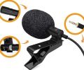 External Collar Mic For Mobile, Laptop And Computer-3.5mm Clip Microphone With Best Noice Cancellation. 