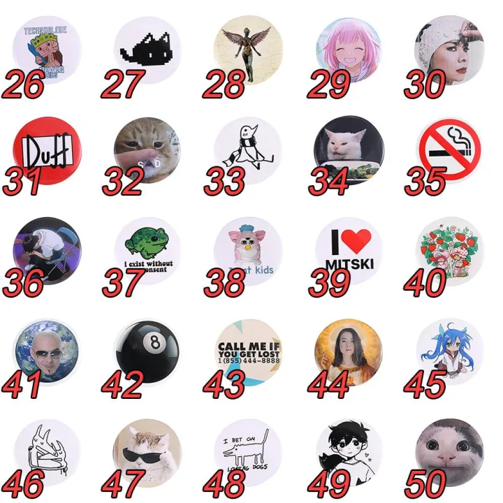 44mmTinplate%20Button%20Pin%20Funny%20Animal%20Goose%20Frog%20Cat%20Alien%20Cherry%20Brooch%20Badges%20Creative%20Anime%20Jewelry%20Gift%20Lapel%20Badge%20-%20Image%203