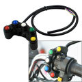 Universal 5 button Array Motorcycle Switches Race Bikes Motocross 22mm Handlebar Switches Assembly Handle bar switch. 