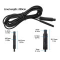 Dash Camera Cable Durable 4-pin Car Dash Rear Camera Extension Cable. 