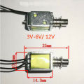 3V 6V 12V 24V Mini DC Solenoid Push Pull Open Frame Electromagnet Through Type Electric Magnet For Household Appliances Magnet. 