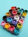 Acrylic Paint - Pack Of 24 - Metallic Liquids - 25ml Each Bottle - Calligraphy - Fabric Paint - Wood Paint - Canvas Paint - Metal Paint. 