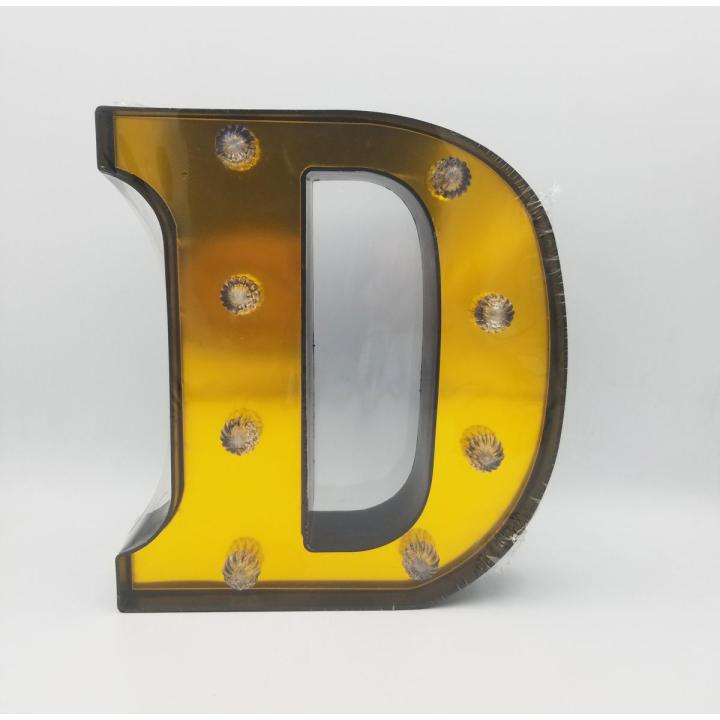GOLDEN LED ALPHABET - BATTERY OPERATED LED LETTERS