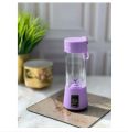 The Fashion Front Mini Portable USB Rechargeable Juicer Blender Mixer 6 Blades 380ml -Electric Blender Single Serve Mini Food Grade Water Bottle Portable Juicer Cup Smoothie Maker and Multipurpose Uses. 