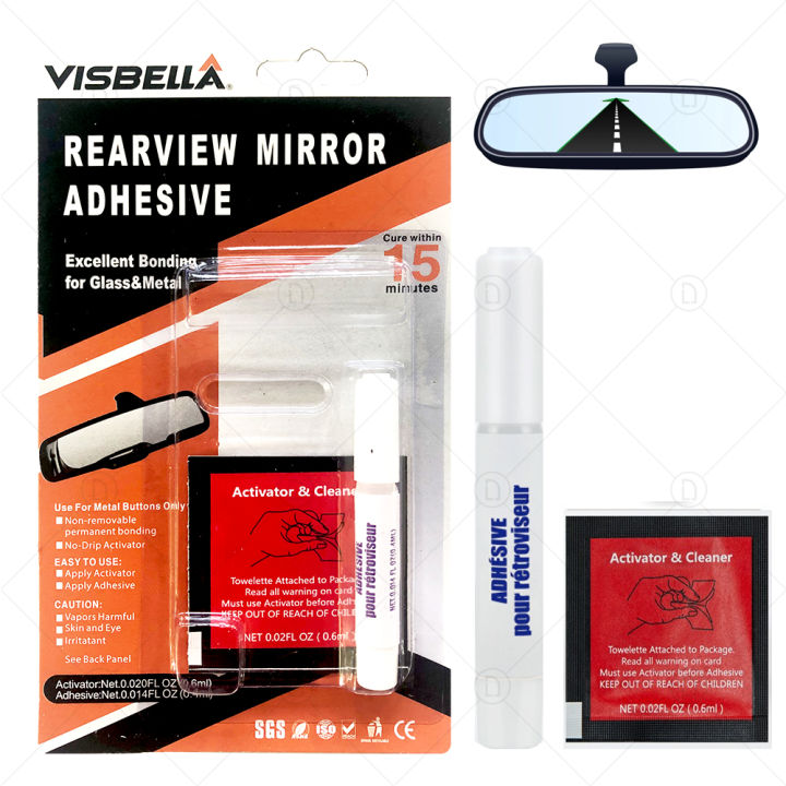 Car Rearview Mirror Profressional Strength Adhesive Kit Glue Auto DIY Repair Accessories Bonding For Glass Metal
