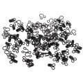 5x50 Set Sewing Hooks and Eyes Closure for Bra Clothing Dress Fasteners Black. 