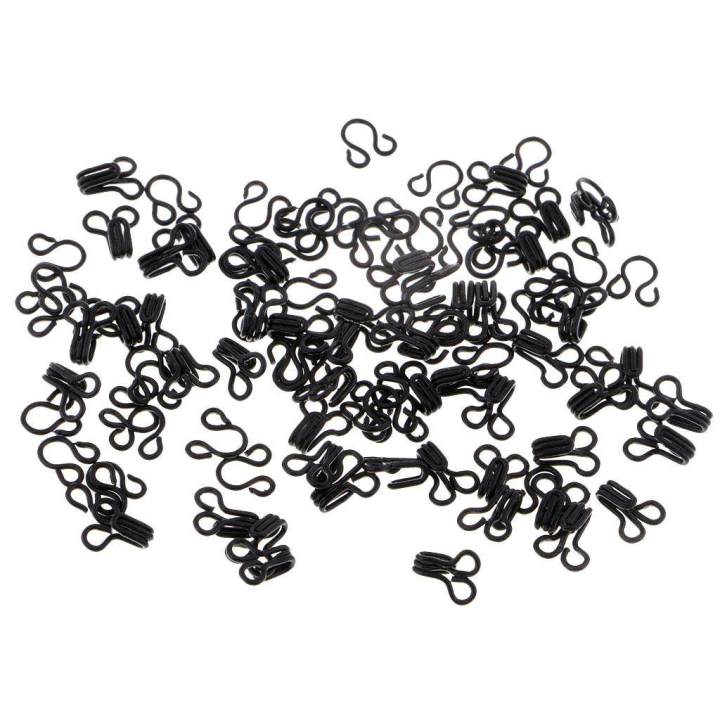 5x50%20Set%20Sewing%20Hooks%20and%20Eyes%20Closure%20for%20Bra%20Clothing%20Dress%20Fasteners%20Black%20-%20Image%202