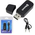 Speaker Bluetooth Wireless Receiver USB Bluetooth Wireless 3.5mm Stereo Audio Music Receiver Adapter - Black. 