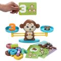 Monkey Balance Math Game, Monkey Weighing Scale Montessori Educational Stem Counting Toys for Kids 3 4 5 Years Old Age (E). 