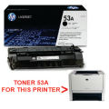 TONER CARTRIDGE HP 53A FOR 2015 M2727. 