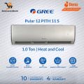 Gree Inverter AC - Latest Model - GS-12PITH 11G \ 11S \ 14S | 1 Ton Inverter AC | Pular Series | Heat and Cool | Self Cleaning | Turbo  Cool |  with 10 Years Compressor 4 years PCB Card 02 Years Evaporator Warranty". 