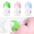 1 pc Silicone Baby Teether Pacifier Glove Natural Thumb Sound Teething Chewable Nursing Beads Child Give Up Suckiing Fingers. 