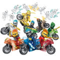 【VA VA VOOM】（NEW）Set 16 Pcs Ninjago Mini Figures Kai Jay Sensei Wu Building Blocks. 